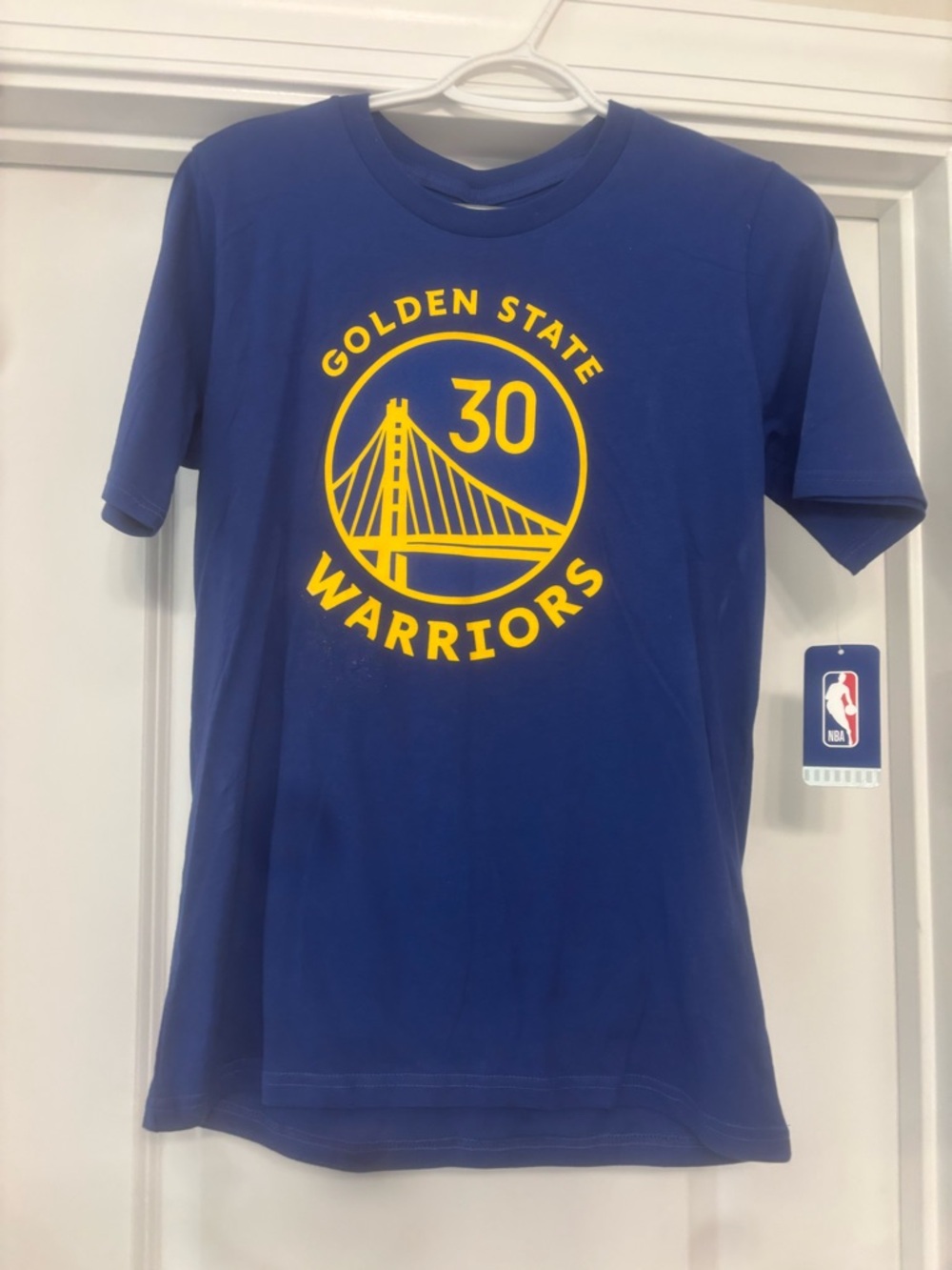 NBA Golden State Warriors Blue Tee with Yellow Crest